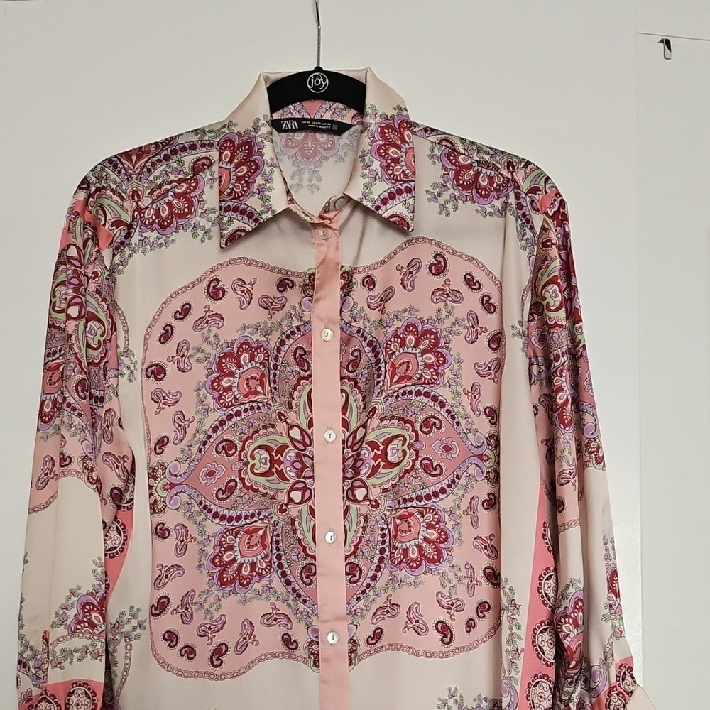 Zara Multicolor Paisley Shirt